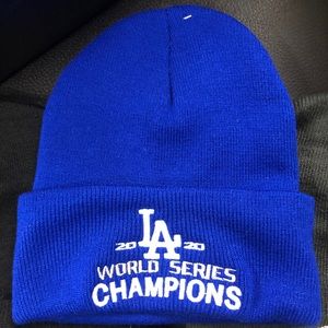 Dodgers World Series Beanie